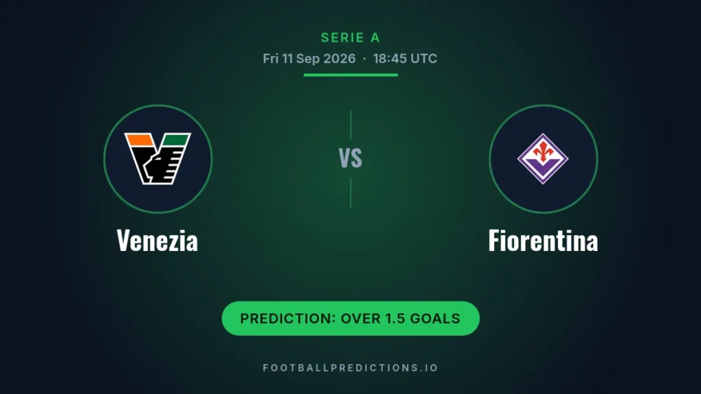 Venezia FC vs ACF Fiorentina prediction, Serie A, 11 September 2026