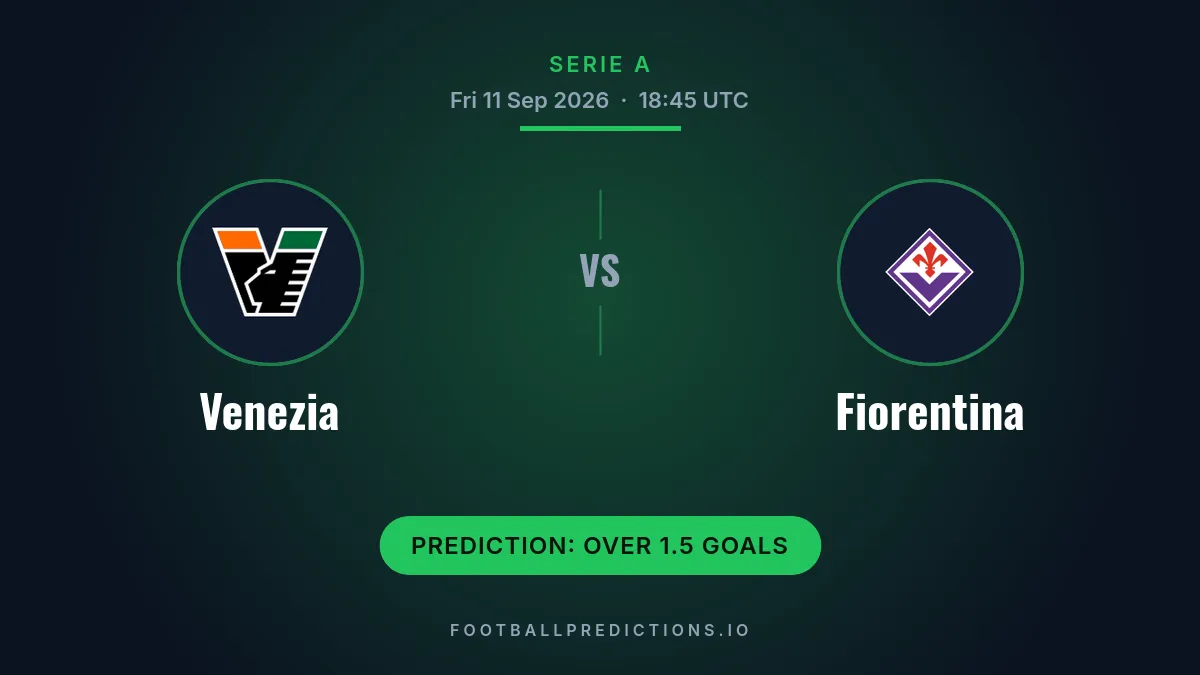 Venezia FC vs ACF Fiorentina prediction, Serie A, 11 September 2026